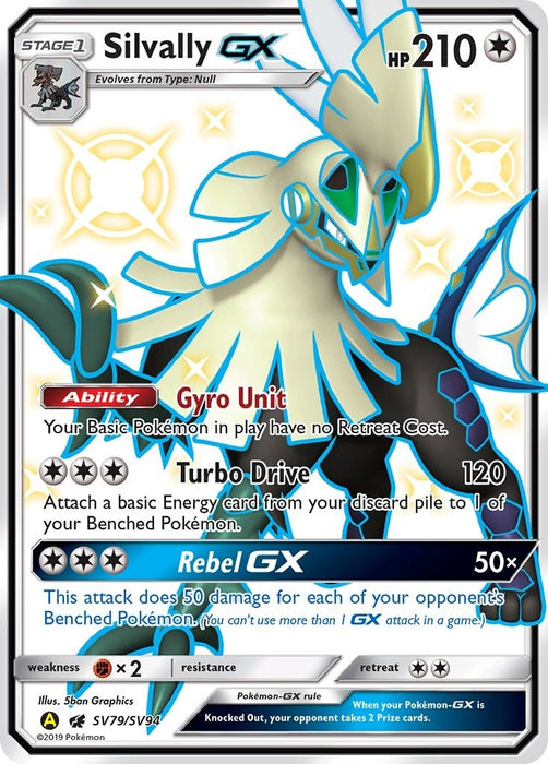 Image for Silvally GX (SV79/SV94) (Holofoil) [Hidden Fates: Shiny Vault] - Pokemon