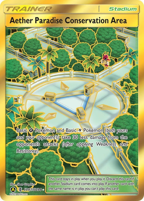 Image for Aether Paradise Conservation Area (SV87/SV94) (Holofoil) [Hidden Fates: Shiny Vault] - Pokemon