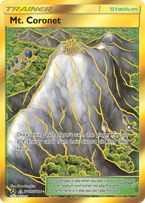 Image for Mt. Coronet (SV89/SV94) (Holofoil) [Hidden Fates: Shiny Vault] - Pokemon