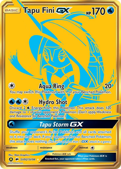 Image for Tapu Fini GX (SV92/SV94) (Holofoil) [Hidden Fates: Shiny Vault] - Pokemon