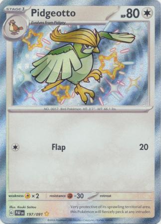 Pidgeotto (197/091) [Scarlet & Violet: Paldean Fates]