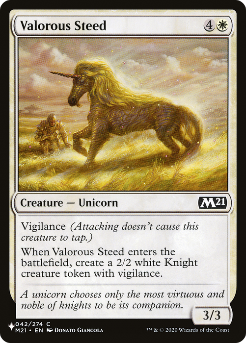 Valorous Steed [PLST-M21-42] - The List