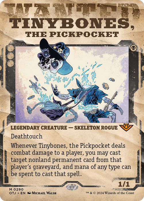 Tinybones, the Pickpocket (Showcase) (Borderless) [OTJ-290] Foil - Outlaws of Thunder Junction