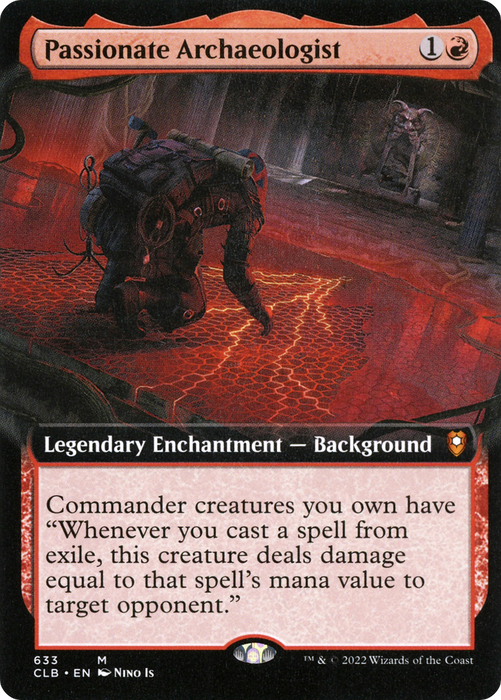 Passionate Archaeologist (Extended Art) [CLB-633] - Commander Legends: Battle for Baldur's Gate