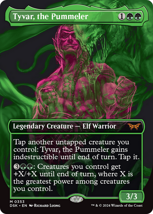 Tyvar, the Pummeler (Borderless) [DSK-353] Foil - Duskmourn: House of Horror