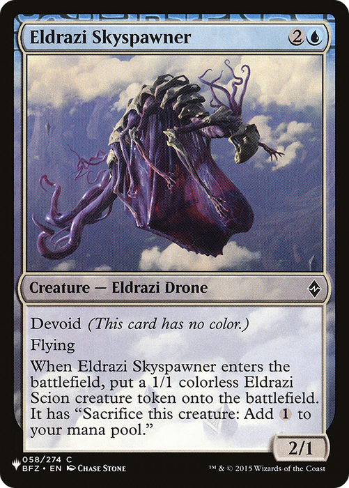 Eldrazi Skyspawner (devoid) [PLST-BFZ-58] - The List