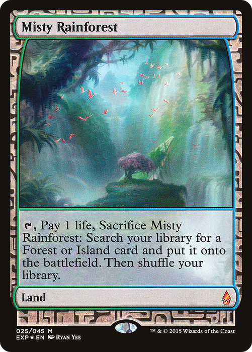 Misty Rainforest [EXP-025] Foil - Zendikar Expeditions