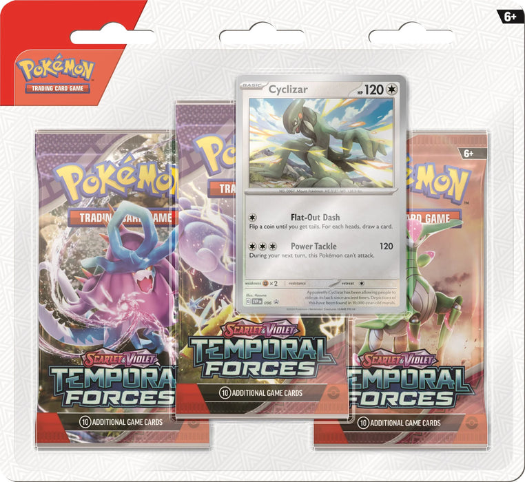 Scarlet & Violet: Temporal Forces - 3-Pack Blisters (Cyclizar)