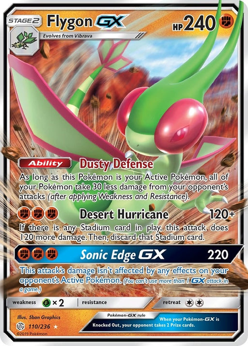 Image for Flygon GX (110/236) (Holofoil) [SM - Cosmic Eclipse] - Pokemon