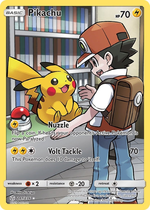 Image for Pikachu (Secret) (241/236) (Holofoil) [SM - Cosmic Eclipse] - Pokemon