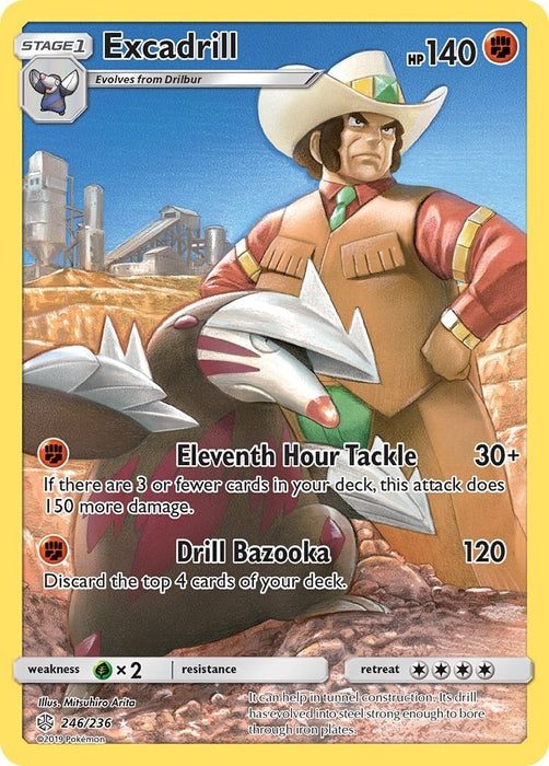 Image for Excadrill (Secret) (246/236) (Holofoil) [SM - Cosmic Eclipse] - Pokemon