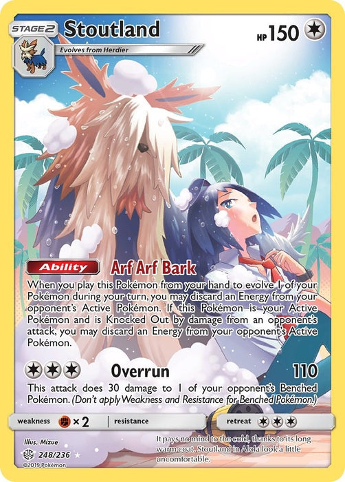 Image for Stoutland (Secret) (248/236) (Holofoil) [SM - Cosmic Eclipse] - Pokemon