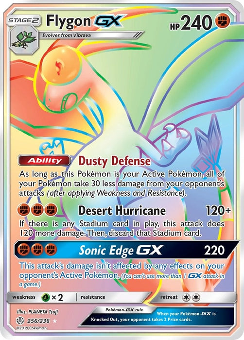 Image for Flygon GX (Secret) (256/236) (Holofoil) [SM - Cosmic Eclipse] - Pokemon