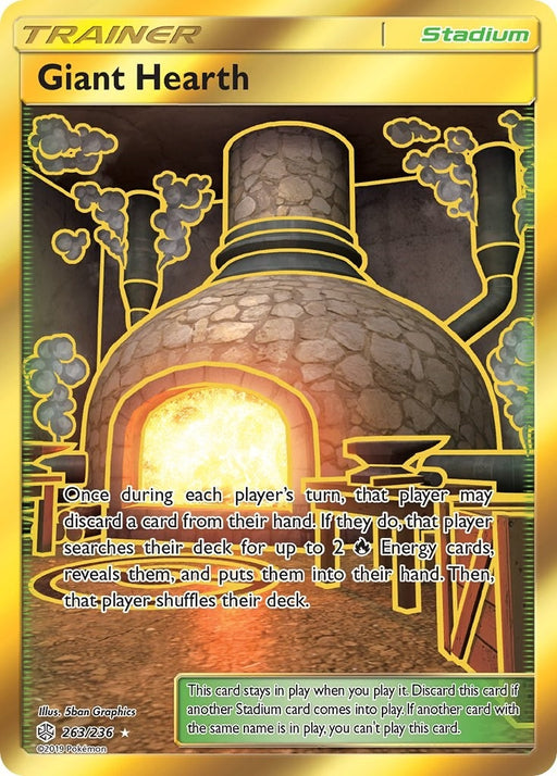 Image for Giant Hearth (Secret) (263/236) (Holofoil) [SM - Cosmic Eclipse] - Pokemon