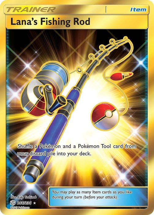 Image for Lana's Fishing Rod (Secret) (266/236) (Holofoil) [SM - Cosmic Eclipse] - Pokemon