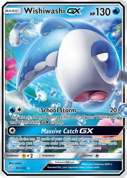 Image for Wishiwashi GX (63/236) (Holofoil) [SM - Cosmic Eclipse] - Pokemon