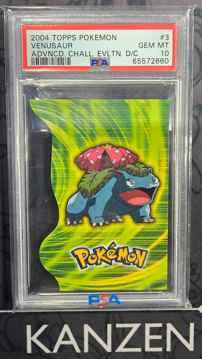 Venusaur -2004 Topps Pokemon Advanced Challenge - PSA 10 - D/C - (65572660)