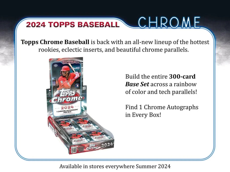 2024 TOPPS Chrome Baseball Hobby Box