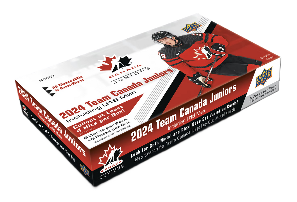 2024 Upper Deck Team Canada World Juniors Hockey Hobby Box (Cyber Monday Deal)