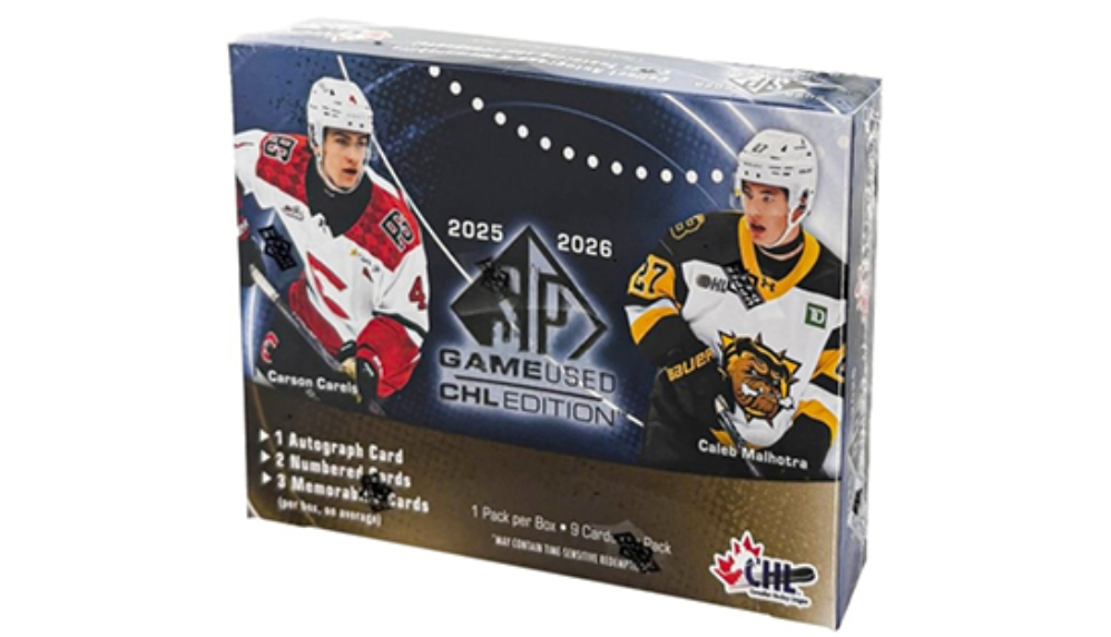 (In-Store Only) 2025-26 Upper Deck CHL SP Game Used Hockey Hobby Box