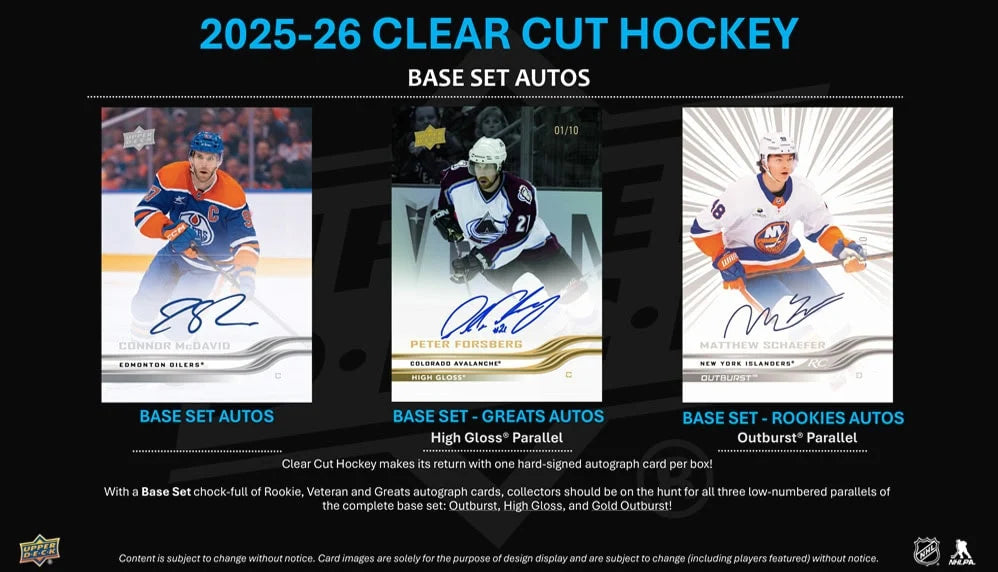 2025-26 Upper Deck Clear Cut Hockey Hobby Box (Available In-Store Only)