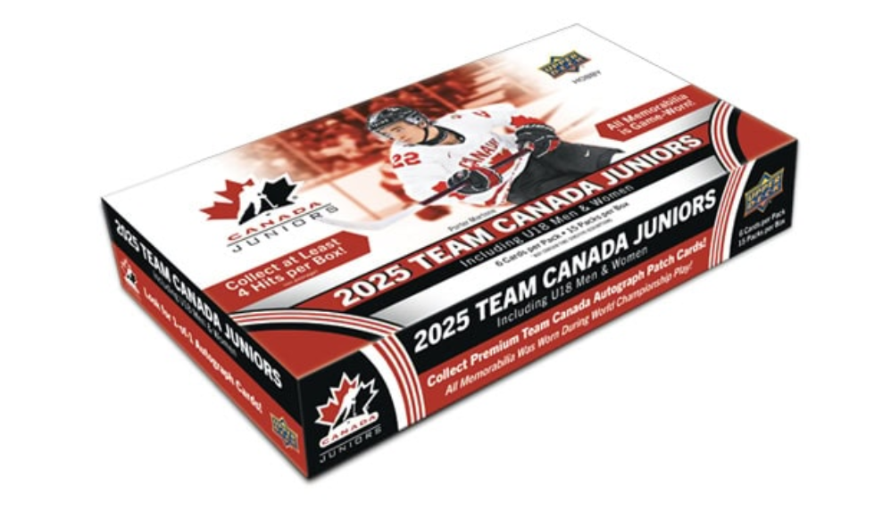 (In-store Only) 2025 Upper Deck Team Canada World Juniors Hockey Hobby Box