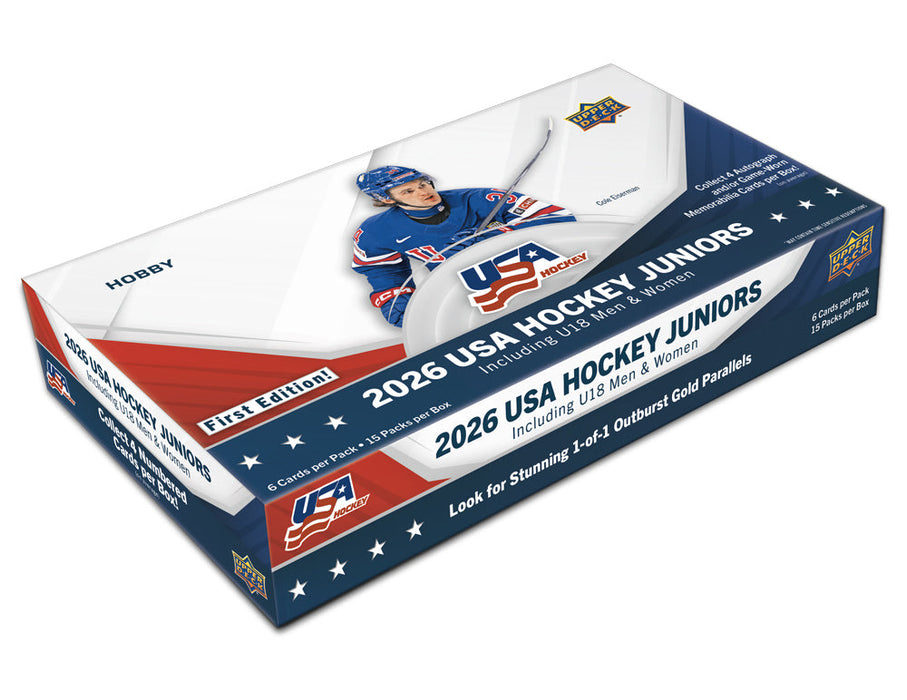 2026 Upper Deck Team USA Juniors Hockey Hobby Box (Available In-Store Only)