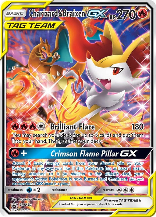 Image for Charizard & Braixen GX - SM230 (SM230) (Holofoil) [SM Promos] - Pokemon