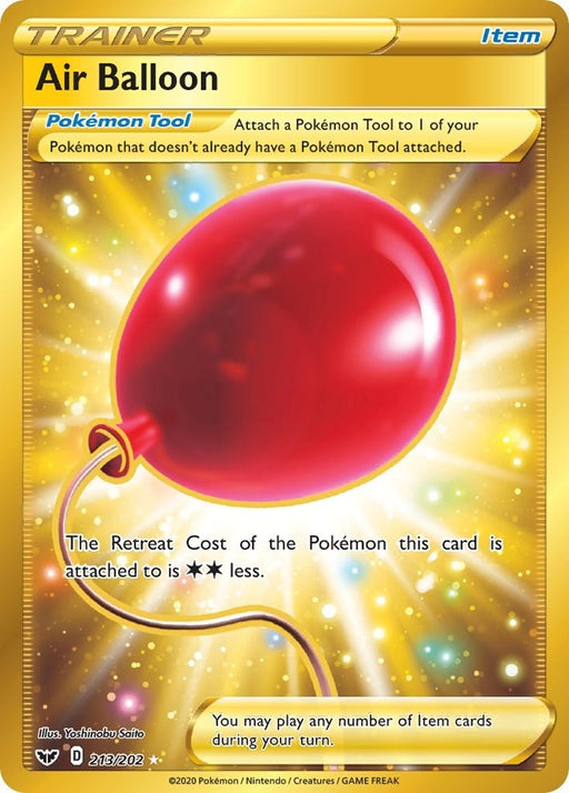Image for Air Balloon (Secret) (213/202) (Holofoil) [SWSH01: Sword & Shield Base Set] - Pokemon