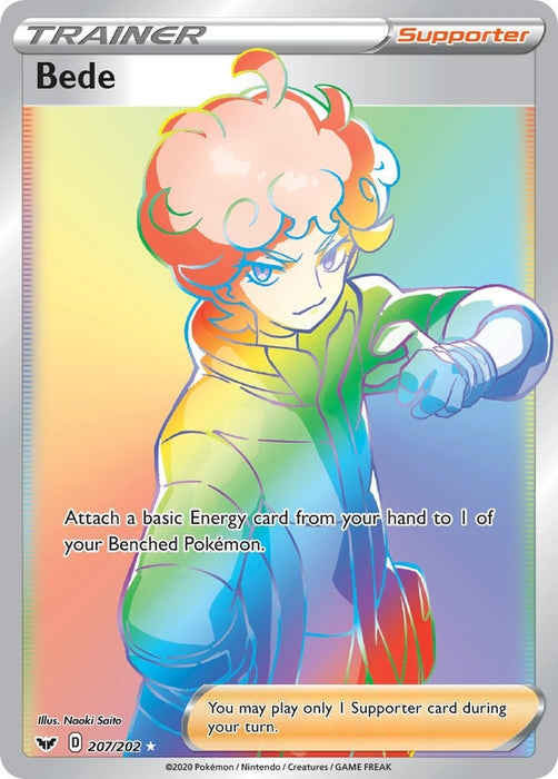 Image for Bede (Secret) (207/202) (Holofoil) [SWSH01: Sword & Shield Base Set] - Pokemon
