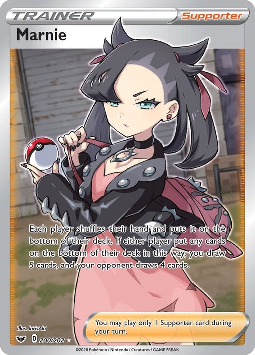 Image for Marnie (Full Art) (200/202) (Holofoil) [SWSH01: Sword & Shield Base Set] - Pokemon