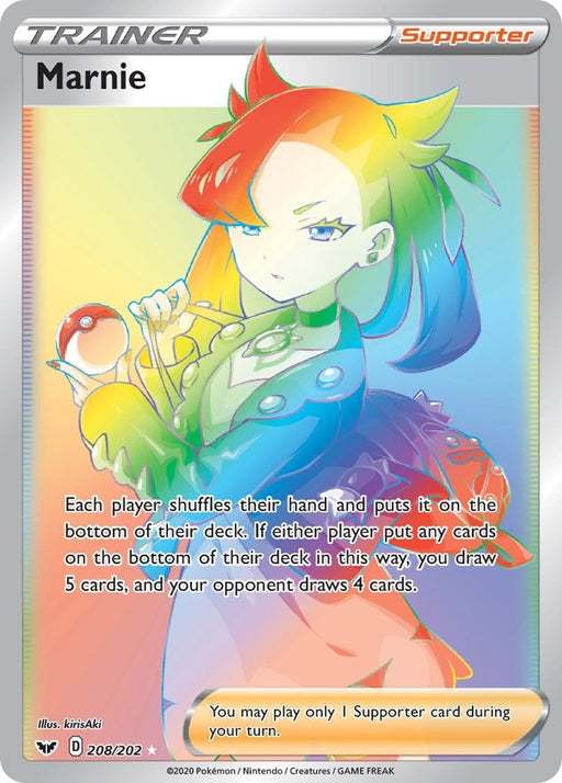 Image for Marnie (Secret) (208/202) (Holofoil) [SWSH01: Sword & Shield Base Set] - Pokemon