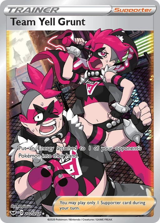 Image for Team Yell Grunt (Full Art) (202/202) (Holofoil) [SWSH01: Sword & Shield Base Set] - Pokemon