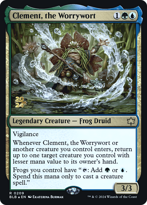 Clement, the Worrywort [PBLB-209S] Foil - Bloomburrow Promos