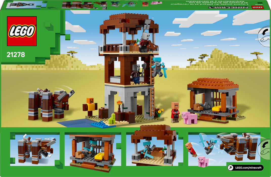 LEGO - Minecraft - The Pillager Outpost and Ravager