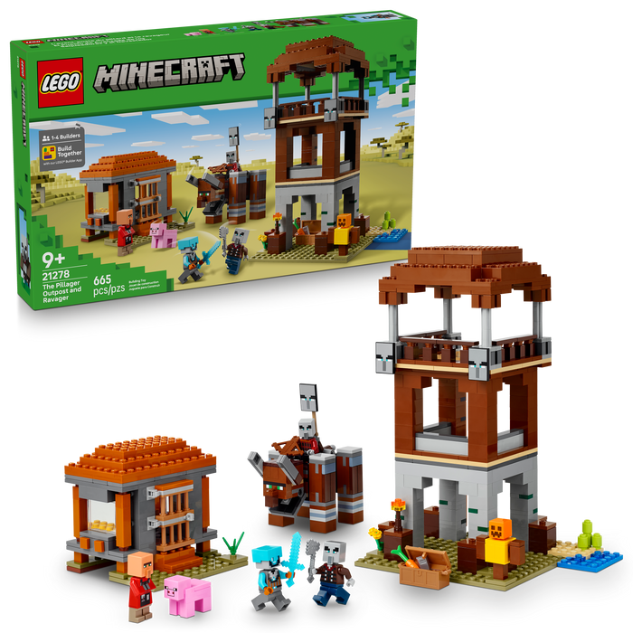 LEGO - Minecraft - The Pillager Outpost and Ravager