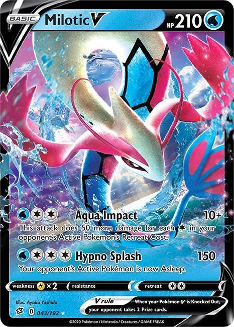 Image for Milotic V (043/192) (Holofoil) [SWSH02: Rebel Clash] - Pokemon