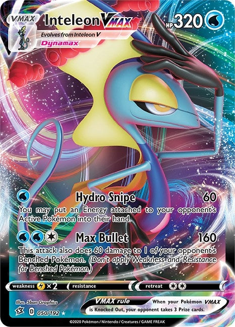 Image for Inteleon VMAX (050/192) (Holofoil) [SWSH02: Rebel Clash] - Pokemon