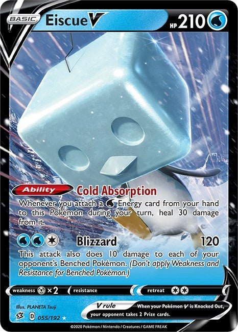Image for Eiscue V (055/192) (Holofoil) [SWSH02: Rebel Clash] - Pokemon