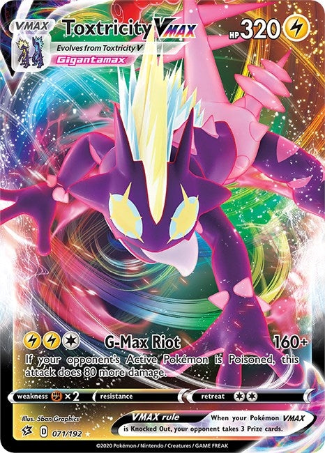 Image for Toxtricity VMAX (071/192) (Holofoil) [SWSH02: Rebel Clash] - Pokemon