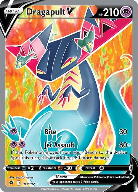Image for Dragapult V (Full Art) (183/192) (Holofoil) [SWSH02: Rebel Clash] - Pokemon