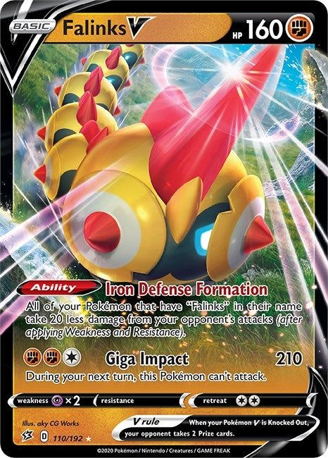 Image for Falinks V (110/192) (Holofoil) [SWSH02: Rebel Clash] - Pokemon