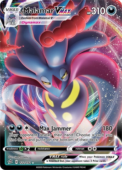 Image for Malamar VMAX (122/192) (Holofoil) [SWSH02: Rebel Clash] - Pokemon