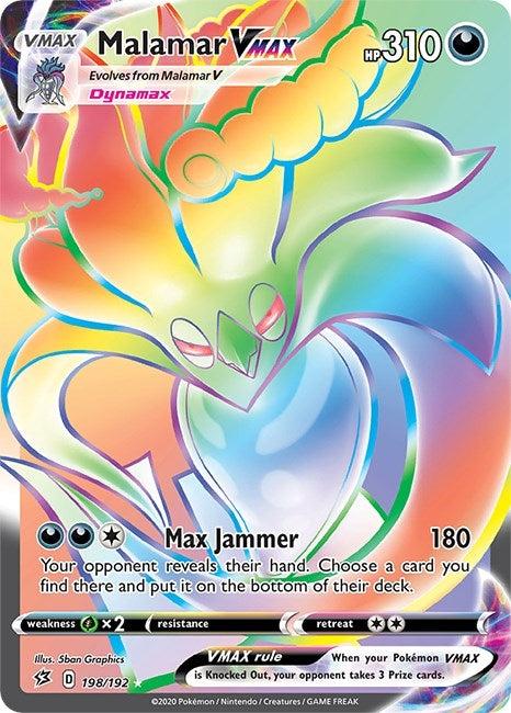 Image for Malamar VMAX (Secret) (198/192) (Holofoil) [SWSH02: Rebel Clash] - Pokemon