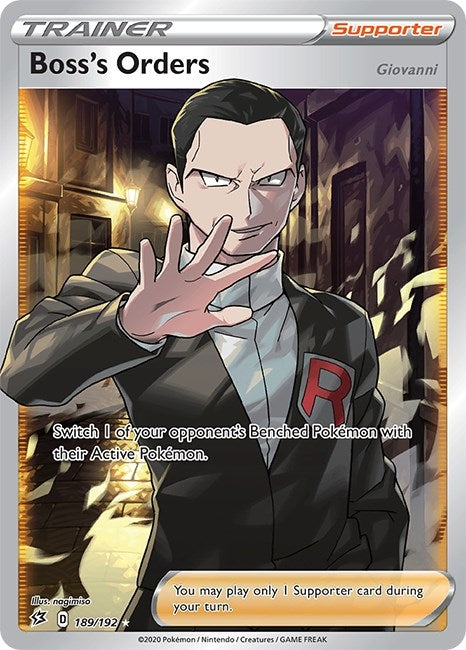 Image for Boss's Orders (Full Art) (189/192) (Holofoil) [SWSH02: Rebel Clash] - Pokemon