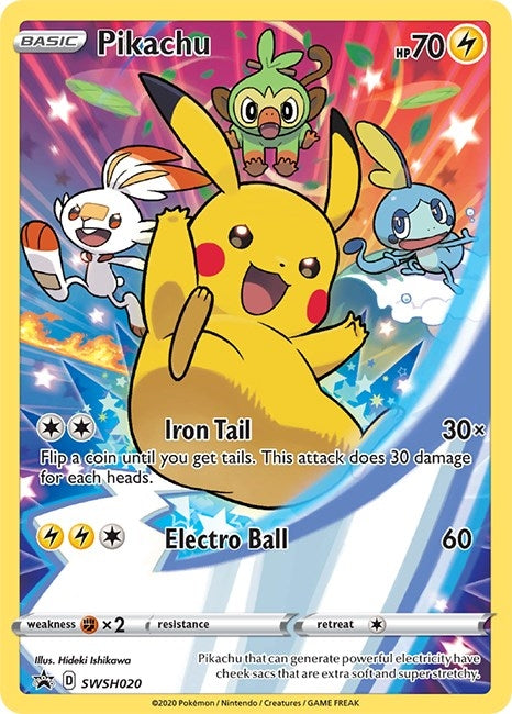 Image for Pikachu - SWSH020 (SWSH020) (Holofoil) [SWSH: Sword & Shield Promo Cards] - Pokemon