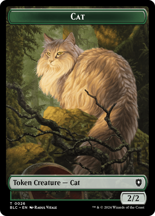 Cat [TBLC-026] Foil - Bloomburrow Commander Tokens