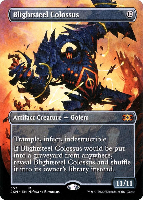 Image for Blightsteel Colossus (Borderless) (357) (Foil) [Double Masters] - Magic: The Gathering