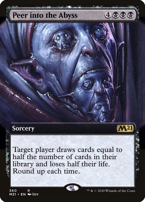 Peer Into the Abyss (Extended Art) (360) (Foil) [Core Set 2021]