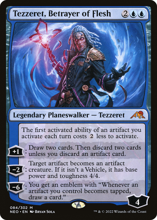 Tezzeret, Betrayer of Flesh [NEO-084] - Kamigawa: Neon Dynasty